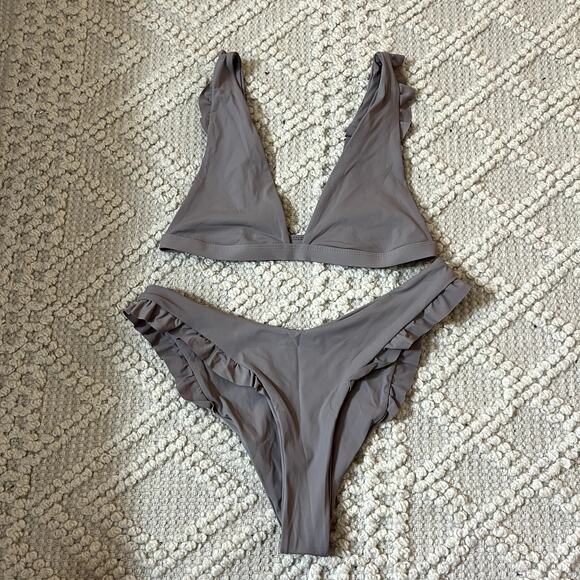 AHF for Free People Gray Bikini S/M LAST CALL - Picture 1 of 4